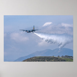 Affiche C-130 Fires de combat