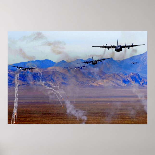 Affiche C-130 Flare Diversion. (Devant)