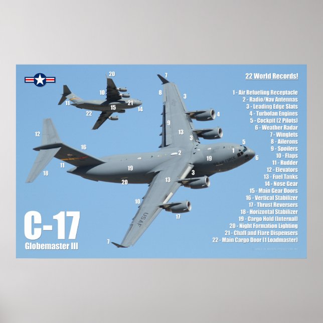 AFFICHE C-17 GLOBEMASTER III (Devant)