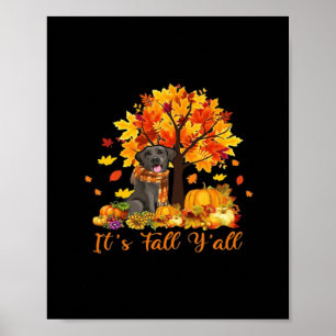 Affiche C’est automne Y’all Halloween Thanksgiving Retro G