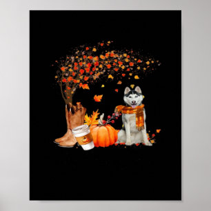 Affiche C’est l’automne Y’all Dog Thanksgiving Halloween A