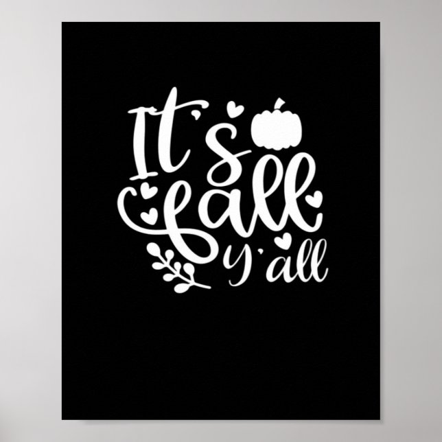 Affiche C’est l’automne Y’all ! Graphique tendance (Devant)