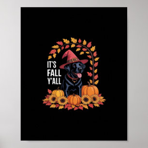 Affiche C’est l’automne Y’all Halloween Thanksgiving Drôle