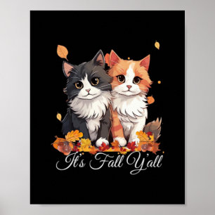 Affiche C’est le chatons chatons chatons de l’automne Y’al