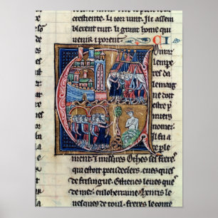 Affiche 'C' initial historique représentant Conrad III