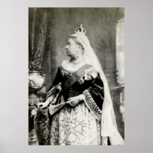 Affiche C. la Reine 1890 Victoria de l'Angleterre