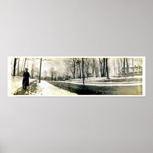 Affiche Ca. 1900 Highland Short Hills NJ Panorama