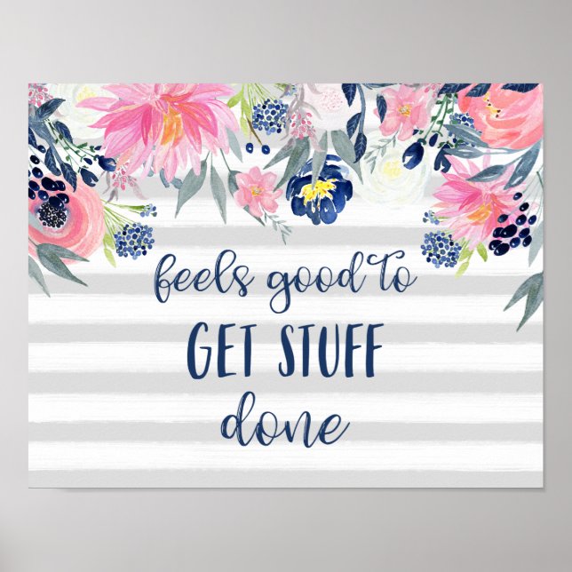 Affiche Ça fait du bien de faire faire des choses | Aquare (Devant)