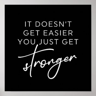 Affiche Ça ne devient pas plus facile de se renforcer