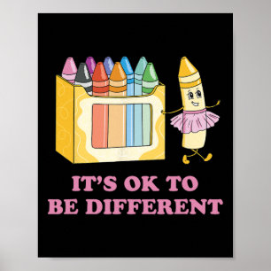 Affiche Ça va d'être différent Crayons Sensibilisation sur