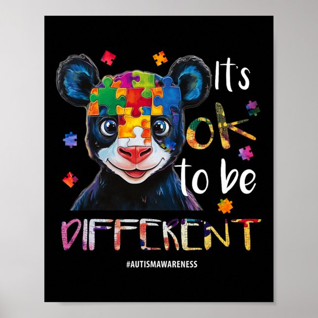 Affiche Ça va être différent - Sensibilisation sur l'autis (Devant)