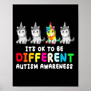 Affiche Ça va être différent Sensibilisation sur l'autisme
