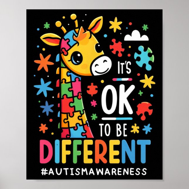 Affiche Ça Va Être Différent Sensibilisation sur l'autisme (Devant)