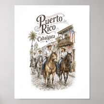 Cabalgata Puerto Rico Équitation 8x10