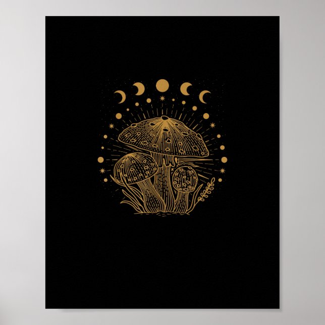 Affiche Cabane Champignon Esthétique Goblincore (Devant)