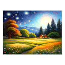 Cabane de forêt de montagne Art
