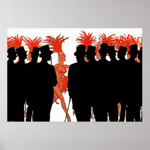 Affiche Cabaret des années 1900