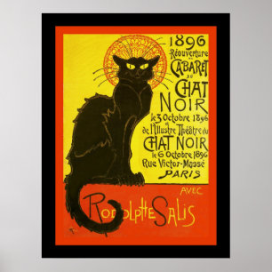 Affiche Cabaret du Conversation Noir ~ Publicité Vintage