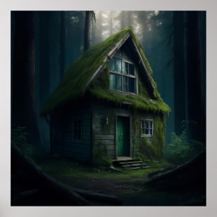 Affiche Cabine abandonné dans les bois