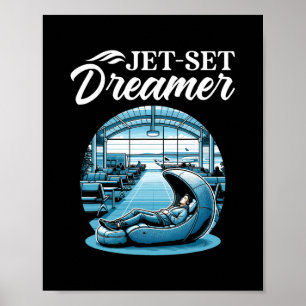 Affiche Cabine de sommeil internationale pour voyageur du
