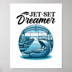 Affiche Cabine de sommeil internationale pour voyageur du