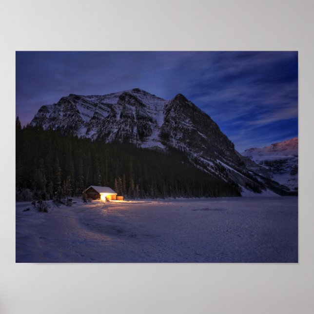 Affiche Cabine d'hiver dans les bois (Devant)