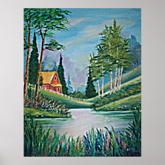 Affiche Cabine par l'affiche de peinture à l'huile de ruis (Devant)