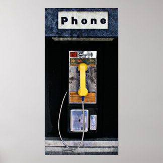 Affiche Cabine téléphonique d'origine