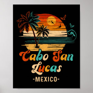 Affiche Cabo San Lucas Mexique Vacances 2025 Famille corre