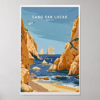 Affiche Cabo San Lucas Travel Print, Mexique Wall Art