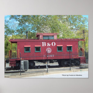 Affiche Caboose rouge