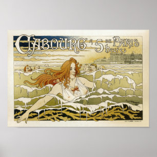 Affiche Caboure publicitaire vintage