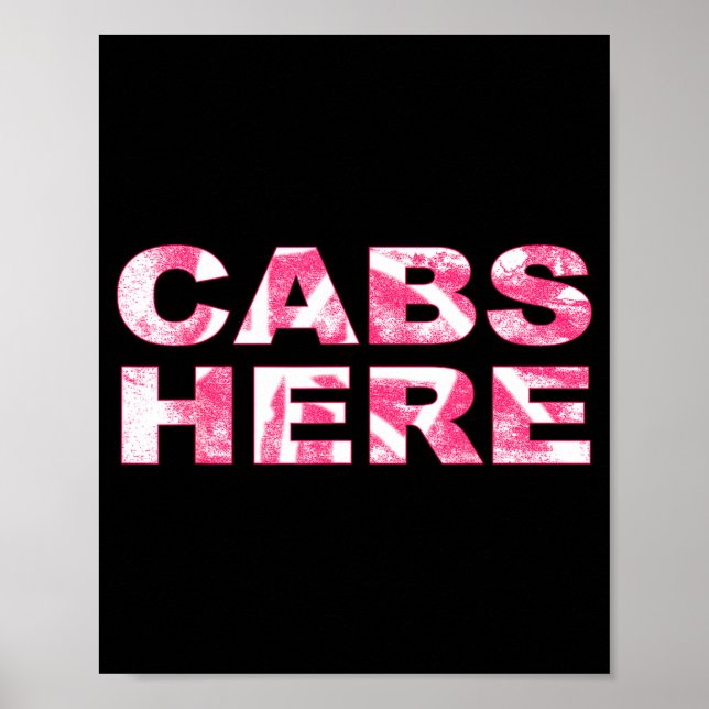 Affiche Cabs Here Gym Tan Laundry New Jersey Gtl Garden  (Devant)