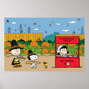 Affiche cacahuètes   Charlie Brown Thanksgiving