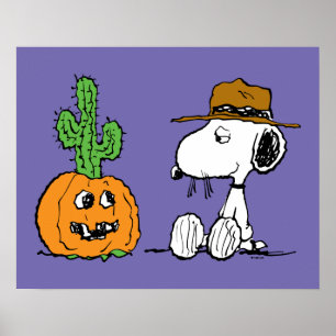 Affiche cacahuètes Halloween du désert de Spike