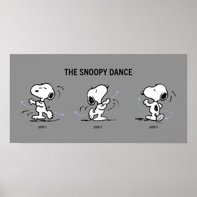 Affiche cacahuètes | La Danse Snoopy (Devant)