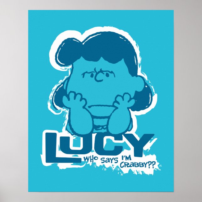 Affiche cacahuètes | Lucy Who Says I'm Crabby? ? (Devant)