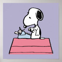 cacahuètes | Snoopy à la machine à écrire