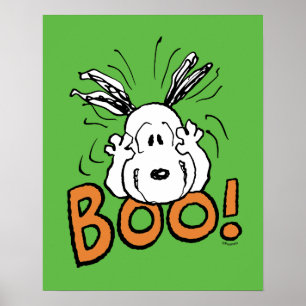 Affiche cacahuètes   Snoopy Boo