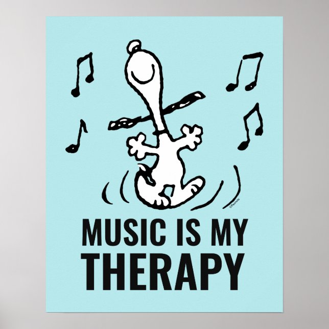 Affiche cacahuètes | Snoopy Dancing (Devant)