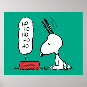 Affiche cacahuètes Snoopy Ho Ho Ho Plat alimentaire