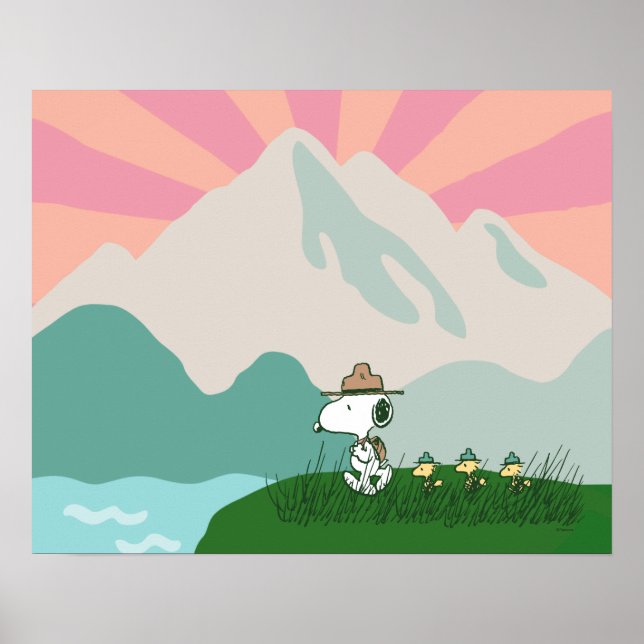 Affiche cacahuètes | Snoopy Leader du Pack (Devant)