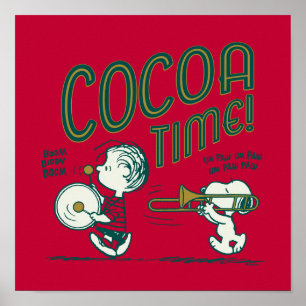 Affiche cacahuètes   Snoopy & Linus Cocoa Time