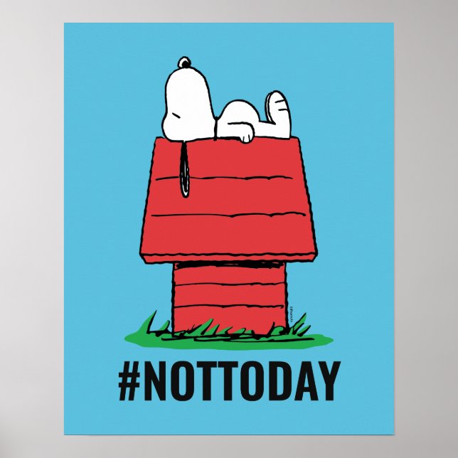 Affiche cacahuètes | Snoopy Napping (Devant)