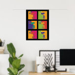 Affiche cacahuètes | Snoopy Pop Art Moderne<br><div class="desc">Découvrez ce style pop art coloré Peanuts design avec Snoopy.</div>