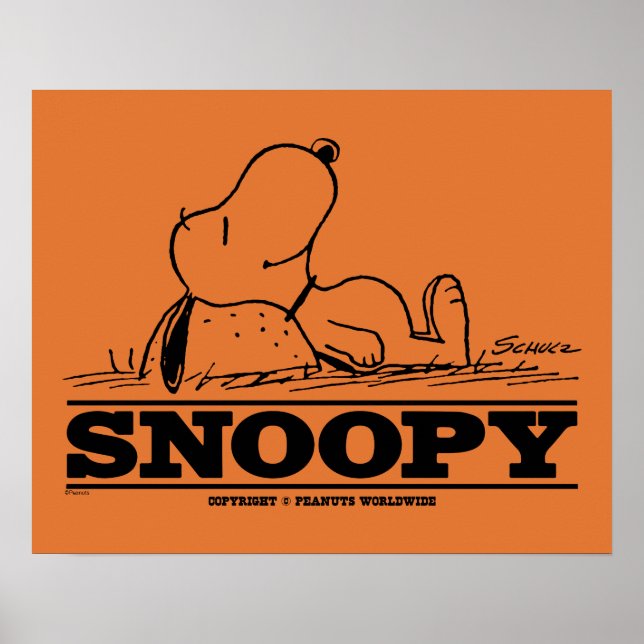 Affiche cacahuètes | Snoopy Reest Break (Devant)