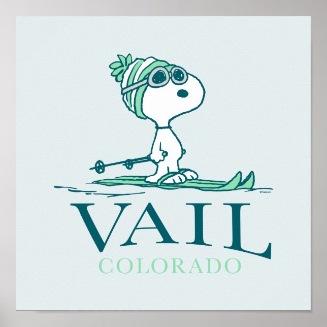 Affiche cacahuètes | Snoopy Vail Colorado (Devant)