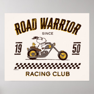 Affiche cacahuètes   Snoopy & Woodstock Road Warriors