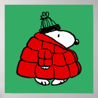 cacahuètes | Veste Snoopy Red Puffer