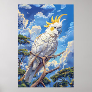 Affiche Cacatoès blanc